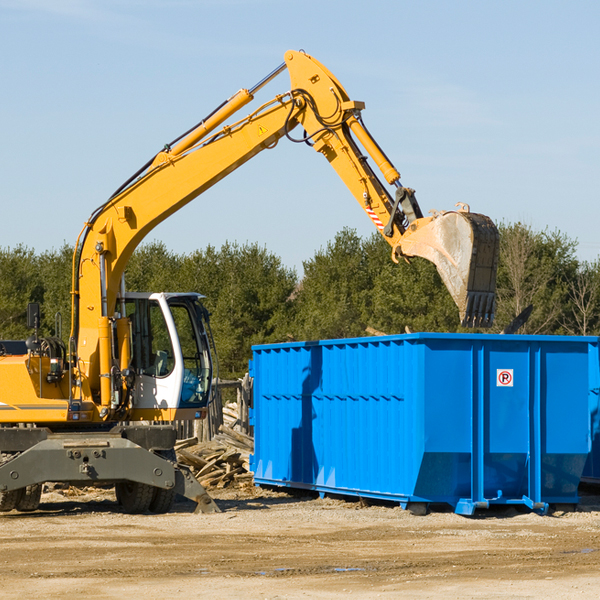 can i choose the location where the residential dumpster will be placed in East Fishkill New York